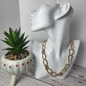 GOLD CHAIN NECKLACE LAUNDRY BY SHELLI SEGAL‎ NEW